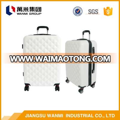 Low price new year smooth abs travel luggage trolley bags sets