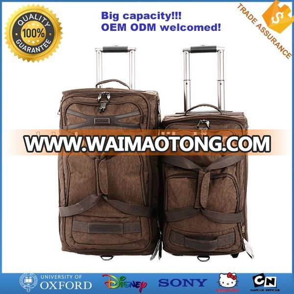 Guangzhou wholesale cheap vintage branded travel luggage heavy-duty trolley bag